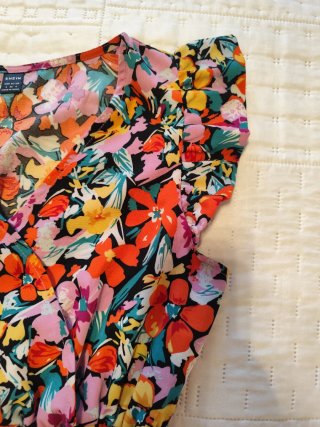 Vestido de Verano Estampado Shein Talla S