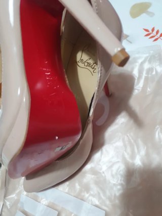 Zapatos de vestir Christian Louboutin Beige/Rosa