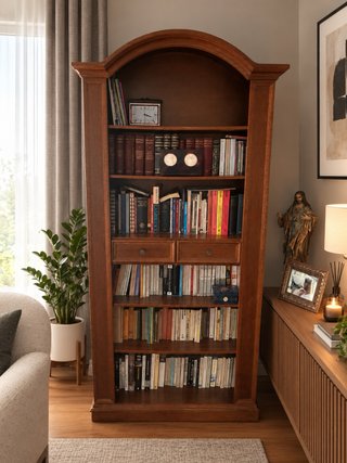 Librería de Madera Clásica