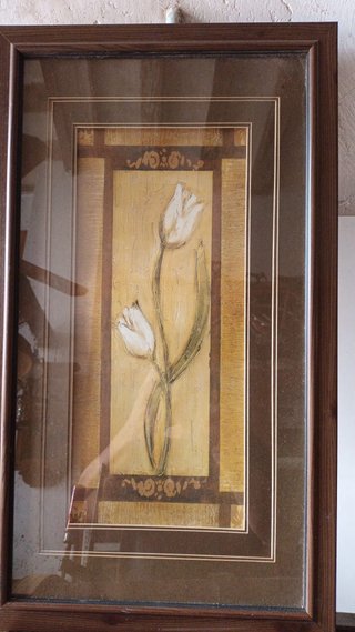 Cuadro con Lámina de Flores