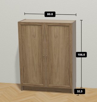 Armario Aparador de Madera con Puertas