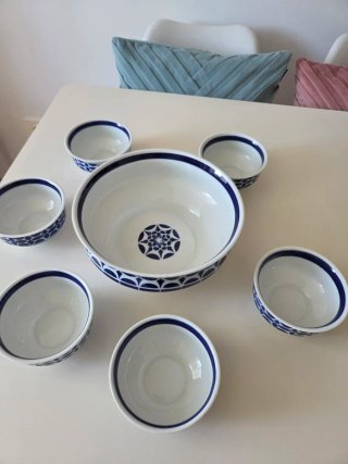 Juego Ensaladera y Cuencos Sargadelos
