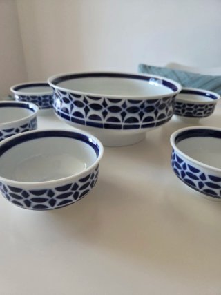 Juego Ensaladera y Cuencos Sargadelos
