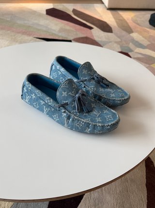 Mocasines Louis Vuitton Denim Azul