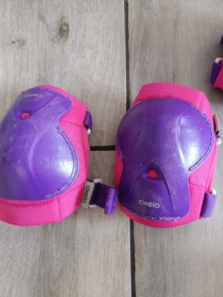 Patines Oxelo niña rosas y morados