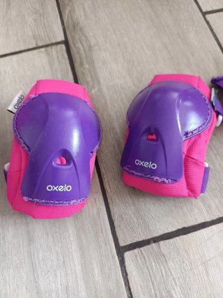 Patines Oxelo niña rosas y morados