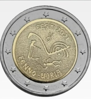 Moneta 2 Euro Estonia 2021 Fenno-Ugria