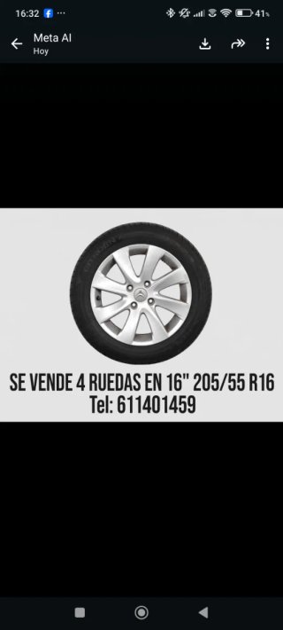 4 Llantas 16 205/55 R16