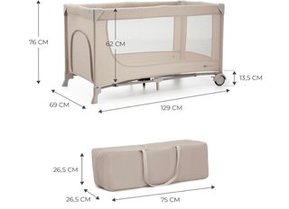 Kinderkraft Joy 2 Cuna de Viaje 3 en 1 para Bebé