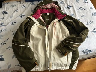 Anorak nieve Wedze beige y verde