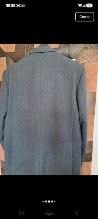 Traje de espiga gris