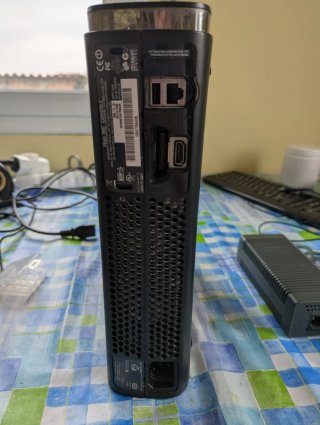 Consola Xbox 360 negra con HDD de 120 GB - LEER