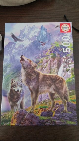 Puzzle Educa 500 Piezas Lobos Montaña