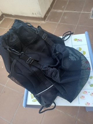 Mochila con Malla Negra