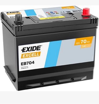 Batería Exide Excell EB704 12V 70Ah