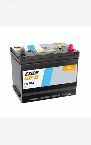 Batería Exide Excell EB704 12V 70Ah