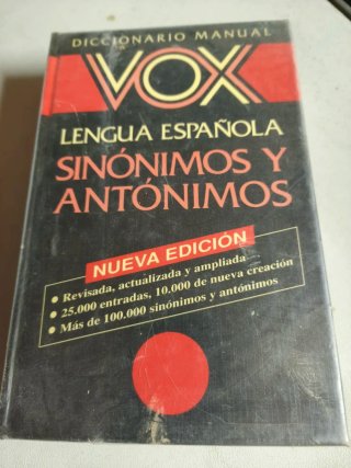 DiccionarioManual Vox Sinónimos y antónimos.