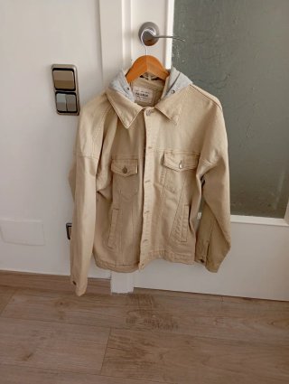 Chaqueta Tejana Beige Pull&Bear