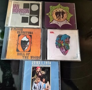 Lote 5 CDs Rock/Pop: Van Morrison, Love, etc.