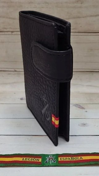 CARTERA CON MONEDERO PIEL LEGION + REGALO PULSERA