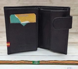 CARTERA CON MONEDERO PIEL LEGION + REGALO PULSERA