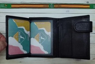 CARTERA CON MONEDERO PIEL LEGION + REGALO PULSERA