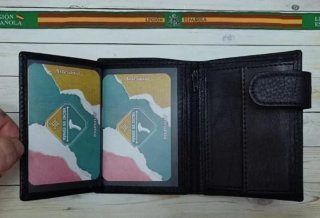 CARTERA CON MONEDERO PIEL LEGION + REGALO PULSERA