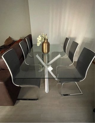 Mesa de Comedor con 6 Sillas