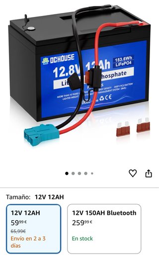 Batería 12.8V 12Ah LiFePO4