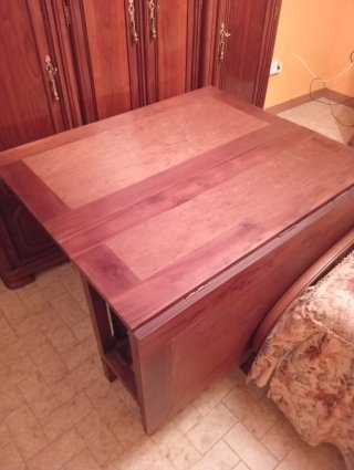 Mesa consola de madera plegable