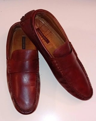 Mocasines de piel ZARA MAN para hombre