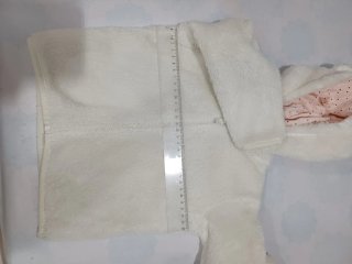 Chaqueta de Osito Blanca con Capucha 12-18 meses
