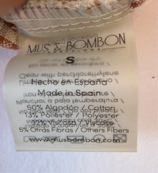 Pantalón Cropped Mus&Bombon estampado Vichy