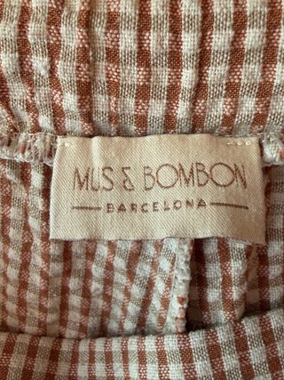 Pantalón Cropped Mus&Bombon estampado Vichy