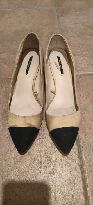Zapatos Zara bicolor