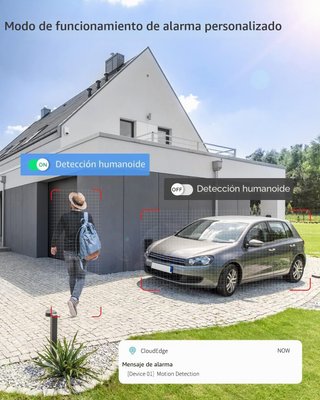 Cámara Vigilancia DEATTI WiFi Exterior 2K