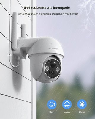 Cámara Vigilancia DEATTI WiFi Exterior 2K
