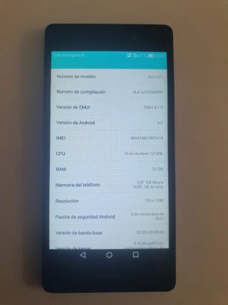 Movil Huawei P 8 lite