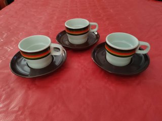 Set 3 Tazas y Platos Bidasoa