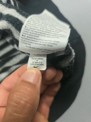Sudadera con capucha Nike Rayas Negro y Blanco M