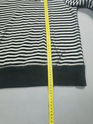 Sudadera con capucha Nike Rayas Negro y Blanco M