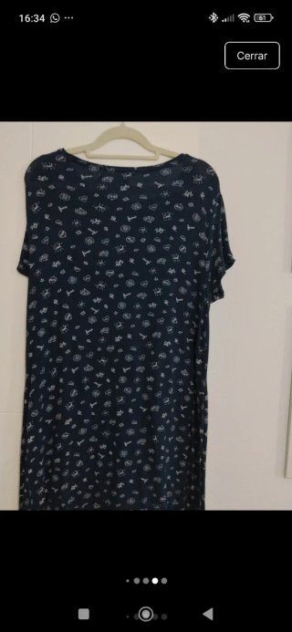 Vestido Azul Estampado