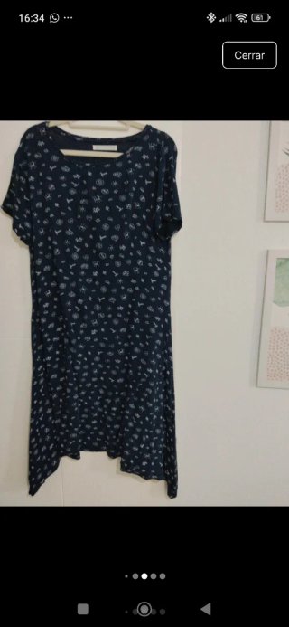 Vestido Azul Estampado