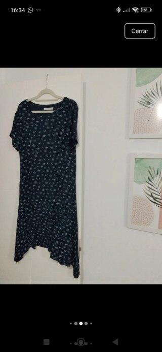 Vestido Azul Estampado