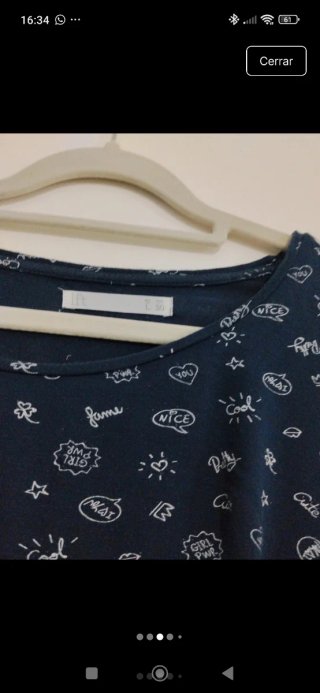 Vestido Azul Estampado