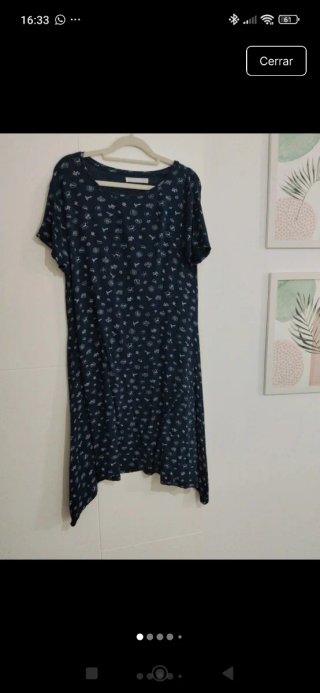 Vestido Azul Estampado