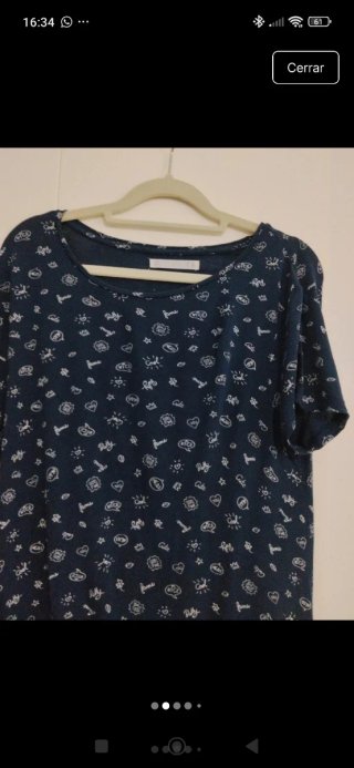 Vestido Azul Estampado
