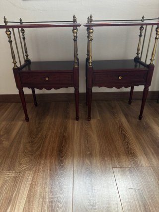 Mesita de noche madera maciza