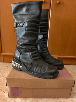 Botas Khriò Piel Biker Talla 38