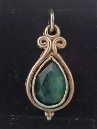 Colgante de Plata 925 y Esmeralda
